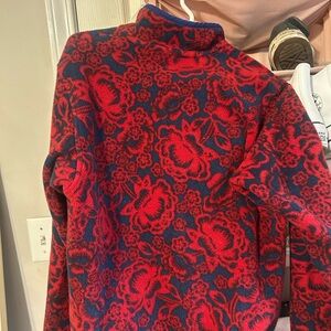 Patagonia Red and Blue Floral Jacket